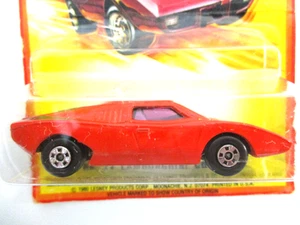 LESNEY MATCHBOX SUPERFAST #27 27 LAMBORGHINI COUNTACH (PURPLE GLASS) - CARD - Picture 1 of 17