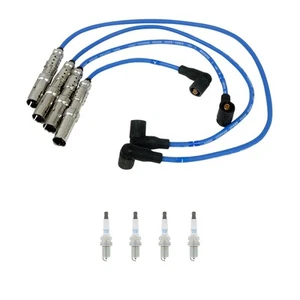 NGK 7mm Wire Set 4 Iridium Spark Plug Kit For Beetle Cabrio GL GLS 2.0L L4 SOHC - Picture 1 of 1