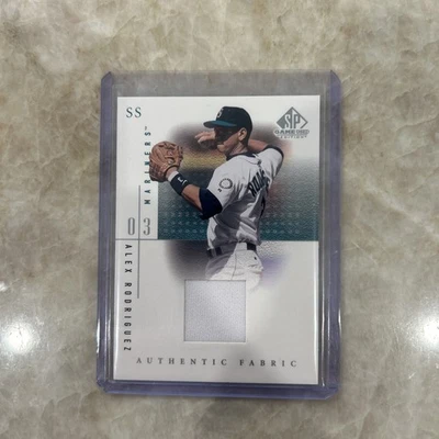2001 SP Game Used Edition - Alex Rodriguez #AR (M) - Jersey Mariners Legend - Image 1 of 4