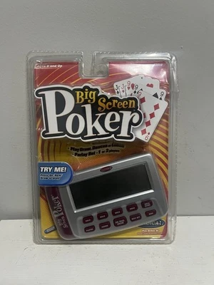Radica Big Screen Poker 2002 Juego Electrónico Portátil 73010 NUEVO Sellado de Fábrica Foto 1 de 2