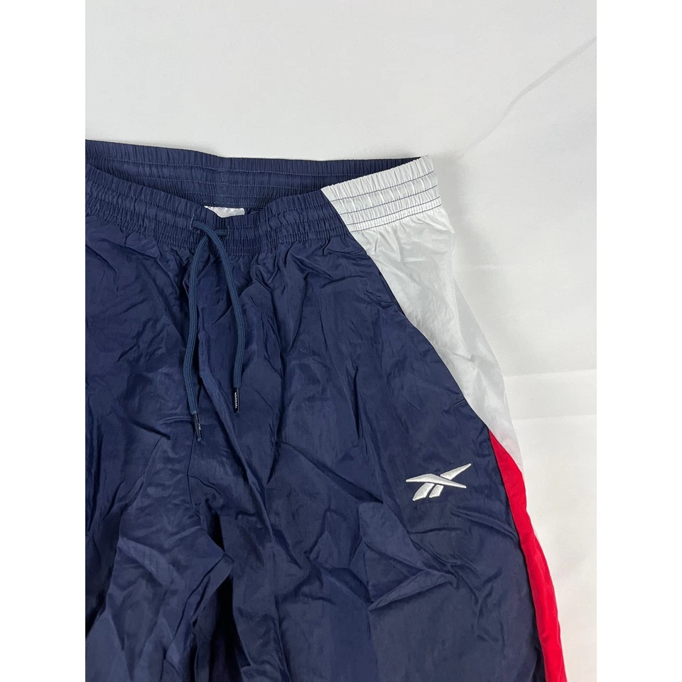 Pantalones deportivos Reebok para mujer azul marino rojo blanco bloque de color talla L Foto 1 de 4