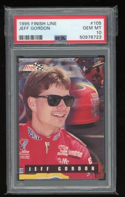 1995 Finish Line #105 Jeff Gordon PSA 10 - Image 1 of 2