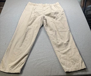 Eddie Bauer Mens Pants 42x34 Beige 100% Cotton - Picture 1 of 8
