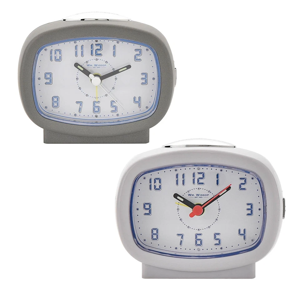 Wm. Widdop Qtz Beep Alarm Clock LED Light Up Dial Snooze Function - Image 1 of 1