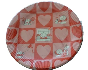 ZIGGY Pappteller HERZEN VALENTINSTAG 9" versiegelt! Tom Wilson Pink/Rot 8 Vintage - Bild 1 von 2