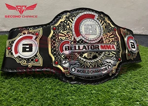 Bellator MMA World Champion Gürtel 4mm Zink 2-lagig & 24k Gold Dual Plated Replica - Bild 1 von 3