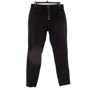 Universal Thread Skinny Jeans Womens 8 Red Corduroy Solid High Rise Button Fly - Picture 1 of 12