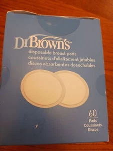 Dr. Brown's Disposable Breast Pads 60 Count New Sealed Box Breastfeeding Mother - Picture 1 of 4