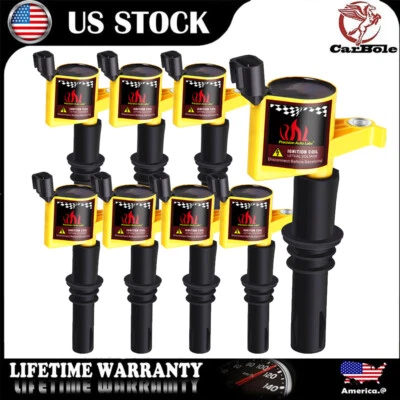 Paquete de 8 bobinas de encendido para Ford Expedition 2005-2008 5,4 L Mustang 4,6 L V8 DG511 Foto 1 de 4