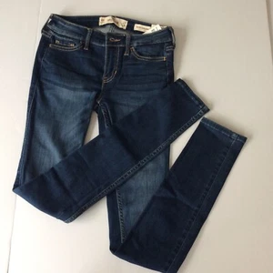 Holister Women’s Jeans Low Rise Super Skinny Blue -New With Tags(0139) - Picture 1 of 9