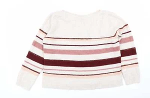 Peacocks Womens Multicoloured Crew Neck Acrylic Blend Jumper Size M - Picture 1 of 12