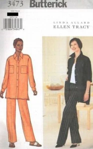 PATRÓN Butterick Mujer Costura FÁCIL Chaqueta-Túnica Pantalones Talla 20-24 por Ellen Tracy - Imagen 1 de 1