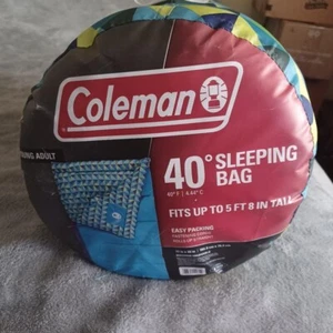 Coleman Young Adult 72"X30" Machine Washable 40 Degree Sleeping Bag - Picture 1 of 3