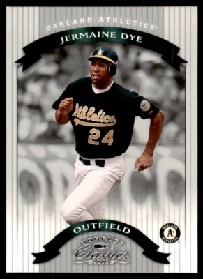 2002 DONRUSS CLASSICS JERMAINE DYE OAKLAND ATHLETICS #33 - Image 1 of 2