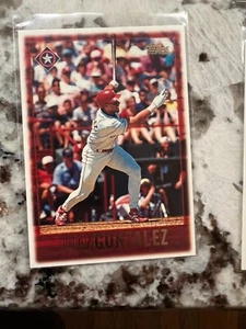 Tarjeta de béisbol 1997 Topps MLB Texas Rangers Juan González #124 - Imagen 1 de 1