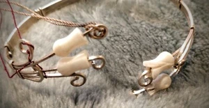 Unique & Charming Floral Design Mother of Pearl Kid's Bracelet ~ Sterling Silver - Picture 1 of 11