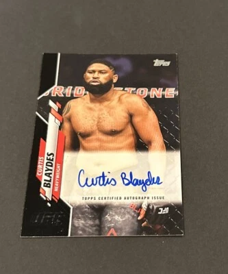 2020 TOPPS UFC CURTIS BLAYDES BLACK BORDER AUTO SP #’d 26/50! - Image 1 of 4