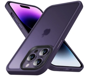 iPhone 14 Pro Max Case Shockproof CASEKOO Art of Protection Dark Purple Clear - Picture 1 of 4