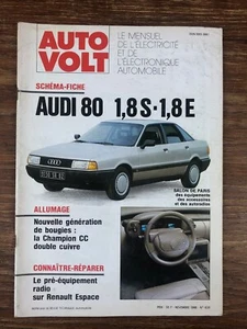 (RTA) Revue Technique AUTO VOLT # 636 (1988) Schéma AUDI 80 1.8 S & E - Picture 1 of 1