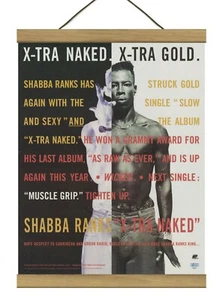 Shabba Ranks "Slow And Sexy" Original Promo Ad, montiert mit Magnetrahmen! - Bild 1 von 3