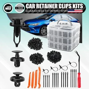 300PCS 7/7/9mm Push-Type Retainer Clips for Toyota Engine Under Cover/Bumper - Imagen 1 de 8