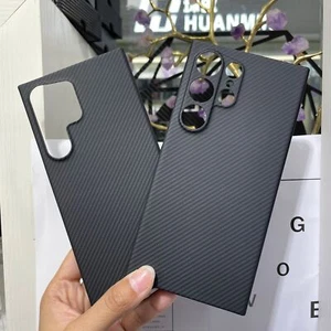 Genuine Carbon Fiber Aramid Case for Samsung Galaxy S24 Ultra Matte Back Cover - Picture 1 of 26