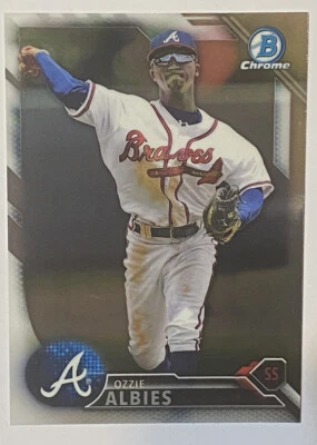 🔥2016 Bowman Chrome Prospects #BCP110 OZZIE ALBIES RC Rookie - Braves🔥📈 - Image 1 of 2