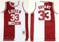 KOBE BRYANT Lakers LOWER MERION Embroidered Split HIGH SCHOOL JERSEY Mens S-3XL