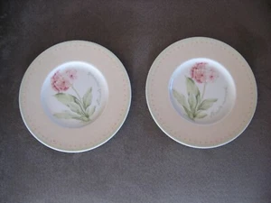 2 Villeroy & Boch Florea Floris Bread Plates Primula Auricula Pink 7" - NEW - Picture 1 of 8