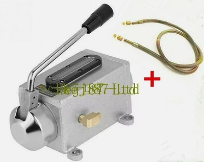 CNC Y-8 6mm Manual Hand Pump Oiler(One Shot Lube) Lubricating Oil Pipe 6*600mm - Image 1 of 4