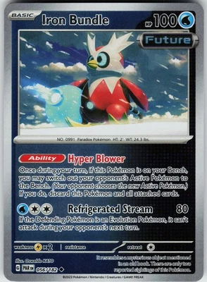 Iron Bundle 056/182 Reverse Holo Near Mint SV04: Paradox Rift Pokemon card - Image 1 of 2