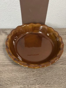 Emile Henry France gekräuselte Kuchenplatte Backform 61,87 - braun - Bild 1 von 4