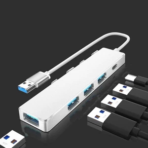 Adaptateur Port Hub USB Adaptateur Ordinateur Portable pour Répartiteur Pratique Multifonction - Photo 1/12