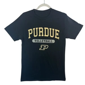 Purdue Volleyball Tee Sz M Black Gold Boilermakers NCAA College Graphic Shirt - Picture 1 of 5