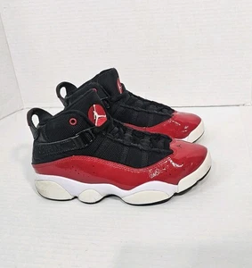 Nike Air Jordan 6 Rings Boy's Size 2 Y Fitness Red/black Excellent Condition - Picture 1 of 14