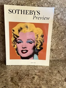 'Sotheby's Preview: May 1998 Marilyn Monroe Cover EUC - Imagen 1 de 5