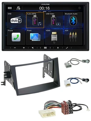 Alpine Bluetooth 2DIN MP3 DAB USB Autoradio für Subaru Legacy Outback ab 09 - Bild 1 von 4