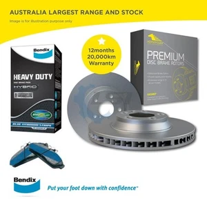 Front Bendix HD Brake Pads and Rotors for Ford ECONOVAN 1.8 2.0 LX JG LWB 92-95 - Picture 1 of 3