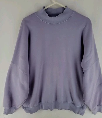 TNA CozyAF Talla 3X Novio Voluminoso Sudadera Vellón Lavanda Bolsillos Laterales... Foto 1 de 4