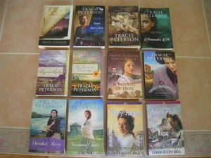 12 All TRACIE PETERSON Historical Romance Christian Fiction Books Trade PB - Picture 1 of 12