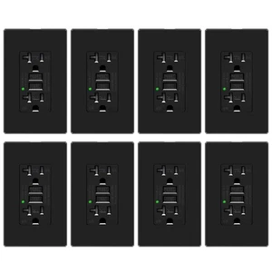 20A GFCI Receptacle Outlet Ground Fault Circuit Interrupter LED Indicator TR 8PK - Picture 1 of 12