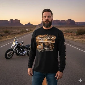 Camisa Harley-Davidson 2010 VF Imagewear para hombre negra 2XL manga larga - Imagen 1 de 14