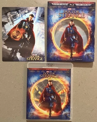 Doctor Strange (3D Blu-ray/DVD, 2017) 3-Disc Set - With Slipcover & Insert - Image 1 of 3