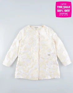 RRP€195 TWINSET SIMONA BARBIERI Kids Jacquard Jacket Size 8Y Lined Made in Italy - Picture 1 of 2