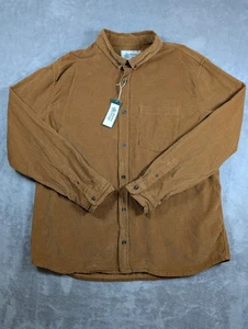 Alpine Design Button Up Shirt Mens Size Small Khaki Corduroy Outdoor Gorpcore - Picture 1 of 8