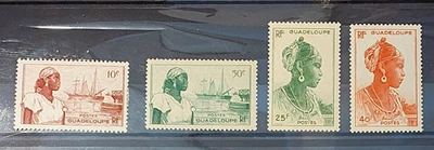 FRENCH COLONIES STAMPS Guadeloupe 1947 MLH* MNH** CV 11$ - Image 1 of 2