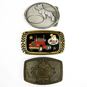 Lotto Fibbie Cintura Bulldog Camion Mack Vintage - Spedizione Gratuita -N - Foto 1 di 7