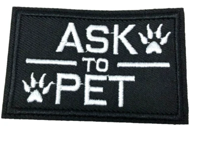 Patch Sew On Take Off Embroidered Clothing Hats Jackets Coat  Sign Message A318 - Image 1 of 4