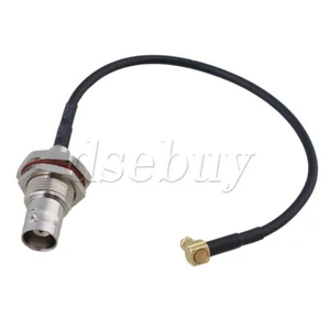 Brand New 6" BNC Female to MCX Plug Male Right Angle Adapter RG174 Cable - Picture 1 of 8