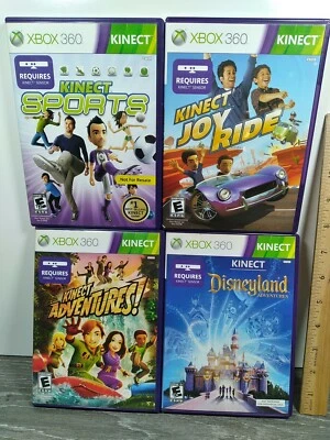 Lot of 4 Kinect GAMES TESTED - Adventures, Sports, Joy Ride, and Disneyland Adv - Image 1 of 4